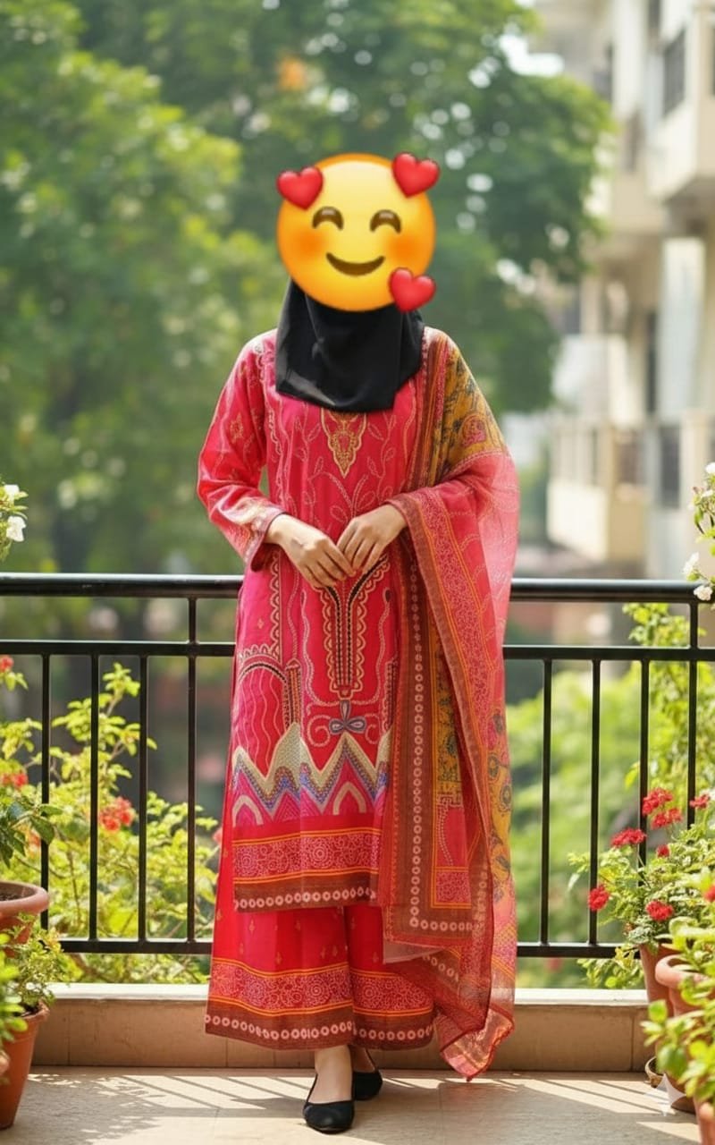 প্রিমিয়াম দুবাই সফট সিল্ক থ্রি-পিস 🌸